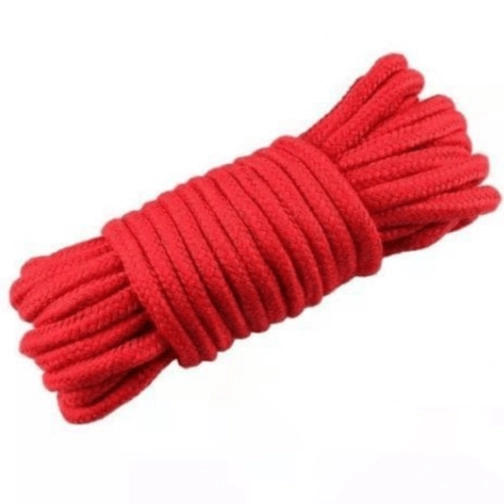 shibari, shibari rope, red shibari rope, bondage rope, bdsm rope, red