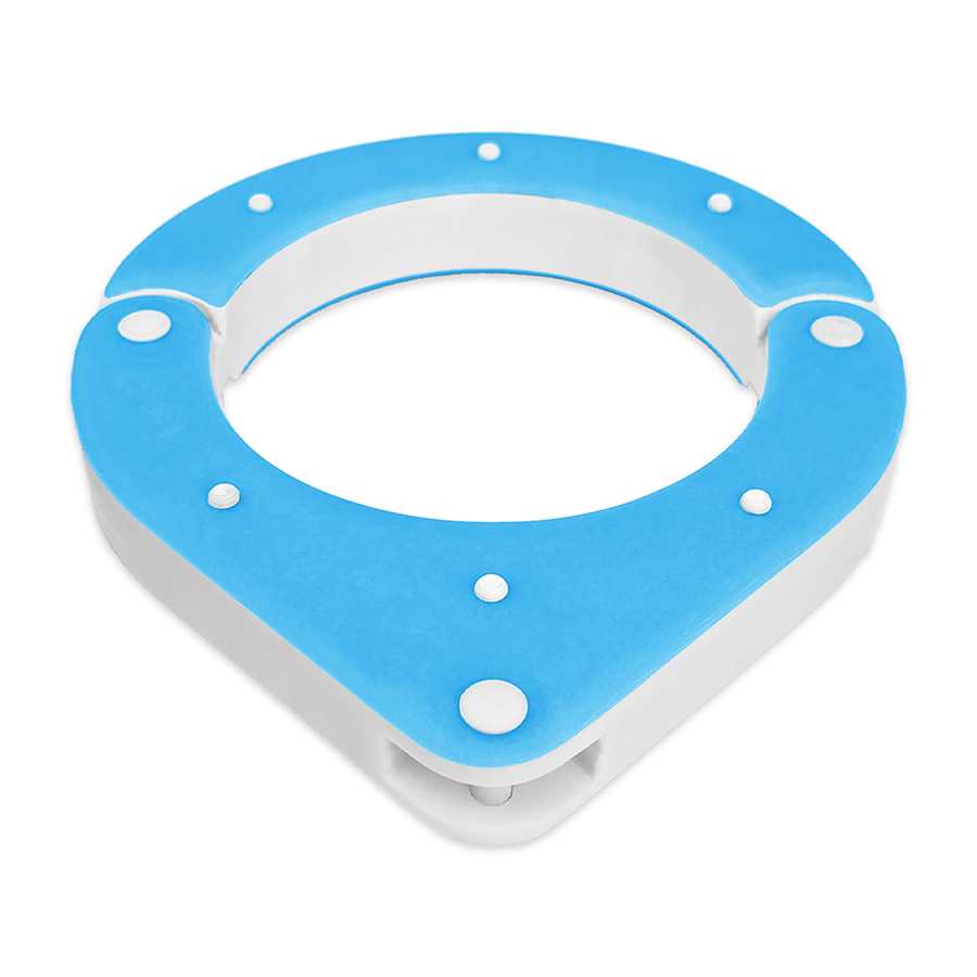 Handmade Shackled BDSM collar with shackle pin, designed by Chantelleh23 – high-quality, lightweight, and perfect for sensory play Front view