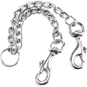 Collar to Cuffs Chain, bdsm accessories, double chain, double leash