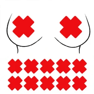 red nipple covers, nipple, nip covers, nippel covers, mipple covers, red