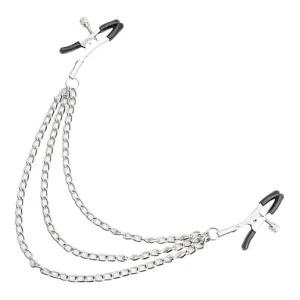 Nipple Clamps 3 Chain, Nipple Clamps, 3 chain nipple clamp, aboofan nipple clamp, Nipple Clamp, Chantelleh23, Forbidden desire