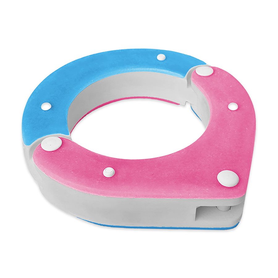 Handmade Resin Ankle Shackles single for BDSM – Pink, Blue and White unique design and Secure Locking Mechanism