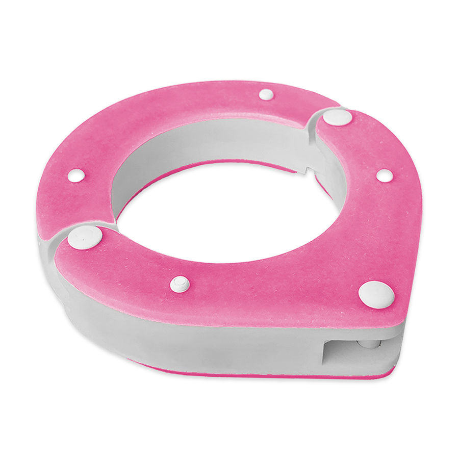 Handmade Resin Ankle Shackles single for BDSM – Pink and White unique design and Secure Locking Mechanism